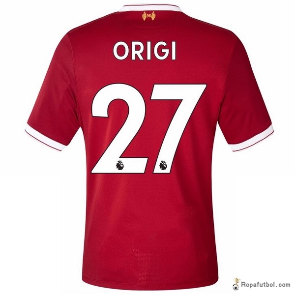 Camiseta Liverpool Replica Primera Ropa Origi 2017/18